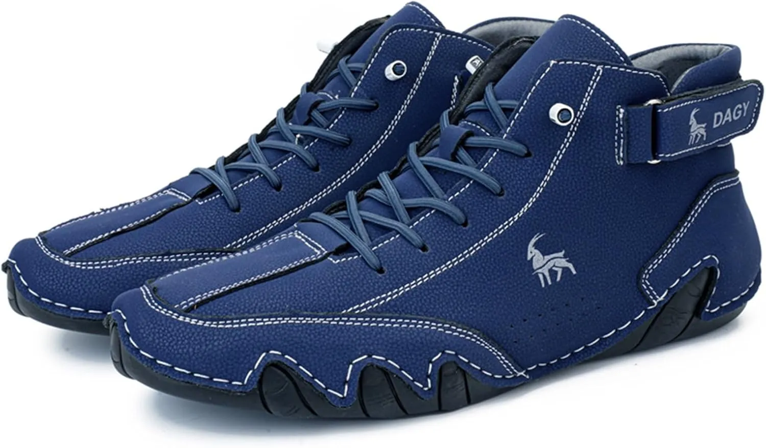 Men' Chukka Boots Italian Handmade Suede High Hiking Boots Casual Sneakers Waterproof Lightweight High Top Barefoot Ankle Boots Outdoor Shoes For Hiking Camping & Driving All Season