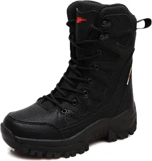 Men Lightweight Army Boots Waterproof Hiking Boots Military Boots Tactical Boots Combat Boots Breathable Police Patrol Boots