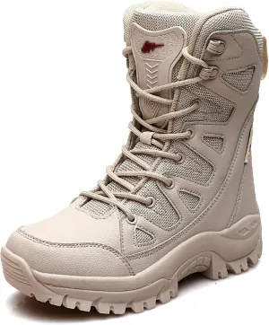 Men Lightweight Army Boots Waterproof Hiking Boots Military Boots Tactical Boots Combat Boots Breathable Police Patrol Boots