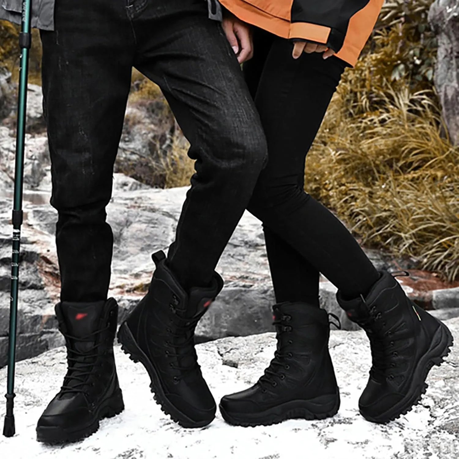 Men Lightweight Army Boots Waterproof Hiking Boots Military Boots Tactical Boots Combat Boots Breathable Police Patrol Boots