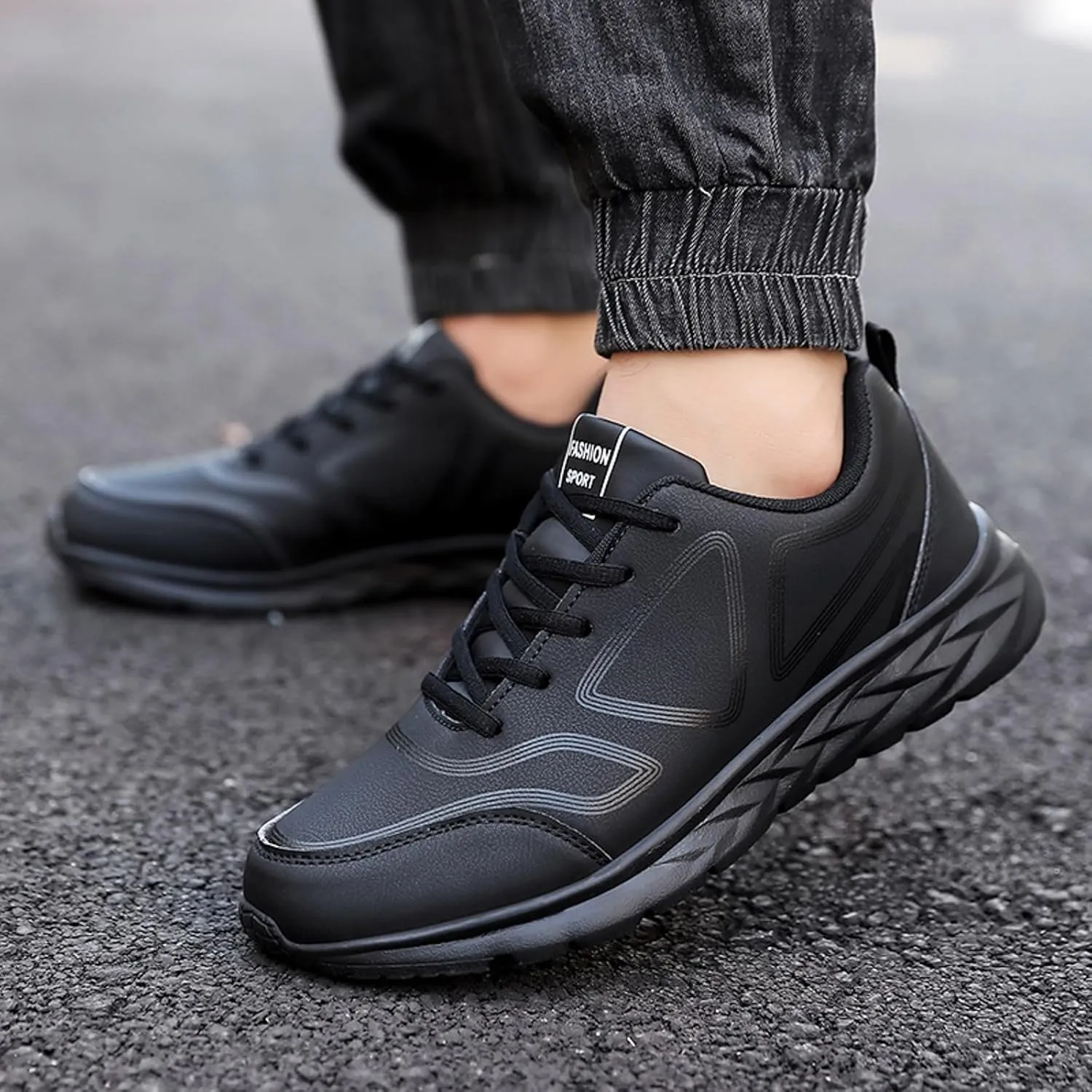 Men's Arch Support Walking Shoes Comfortable Lightweight Casual Walking Shoe Breathable Diabetic Shoes for Men