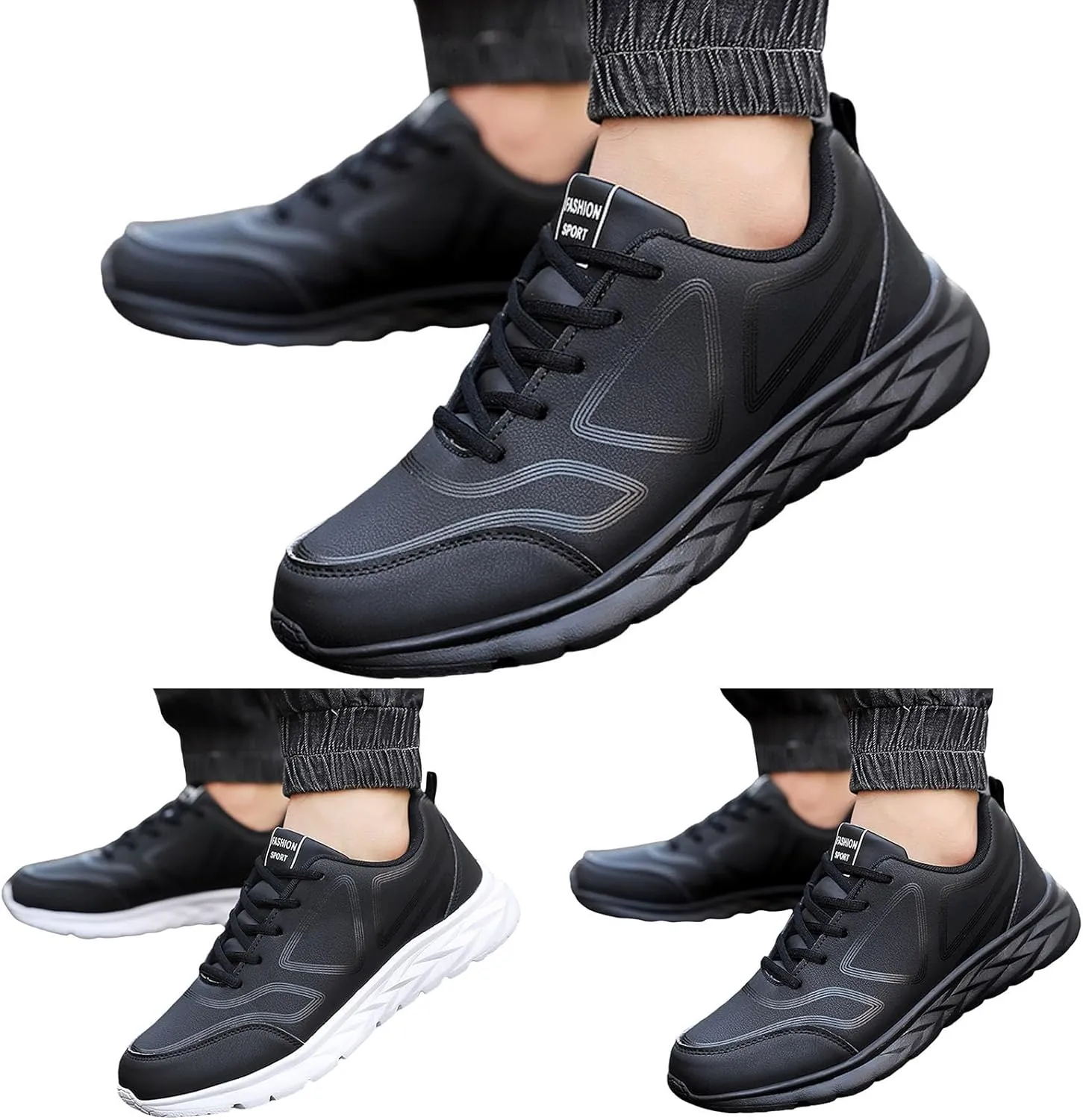 Men's Arch Support Walking Shoes Comfortable Lightweight Casual Walking Shoe Breathable Diabetic Shoes for Men