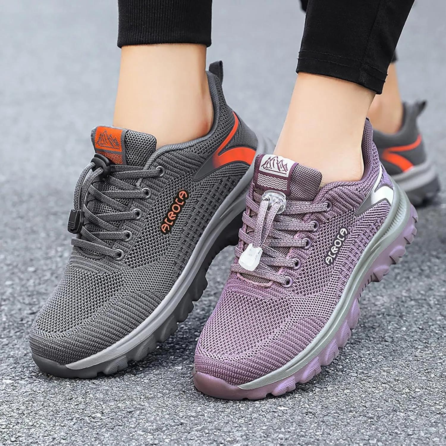 Mens Breathable Lace Up Running Shoes Recovery Air Athletic Running Tennis Shoe Men's Arch Support Insole Shoes