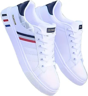 Men's Breathable Lace-up Skate Shoes with Good Grip Comfortable Footwear for Active Men
