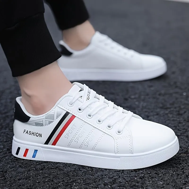 Men's Breathable Lace-up Skate Shoes with Good Grip Comfortable Footwear for Active Men