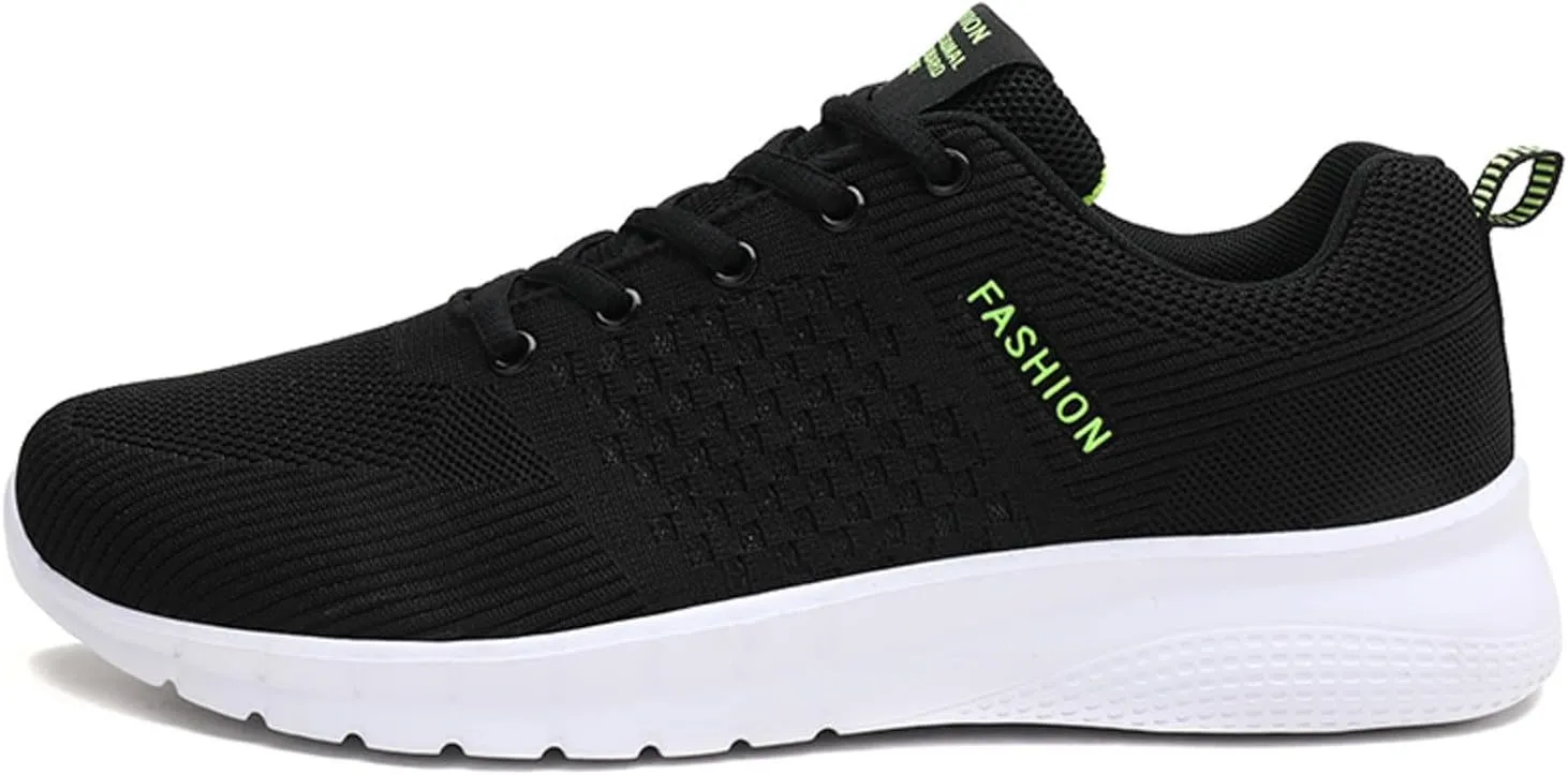 Men's Breathable Mesh Running Shoes Comfortable Lightweight Casual Walking Shoe Men's Arch Support Insole Shoes