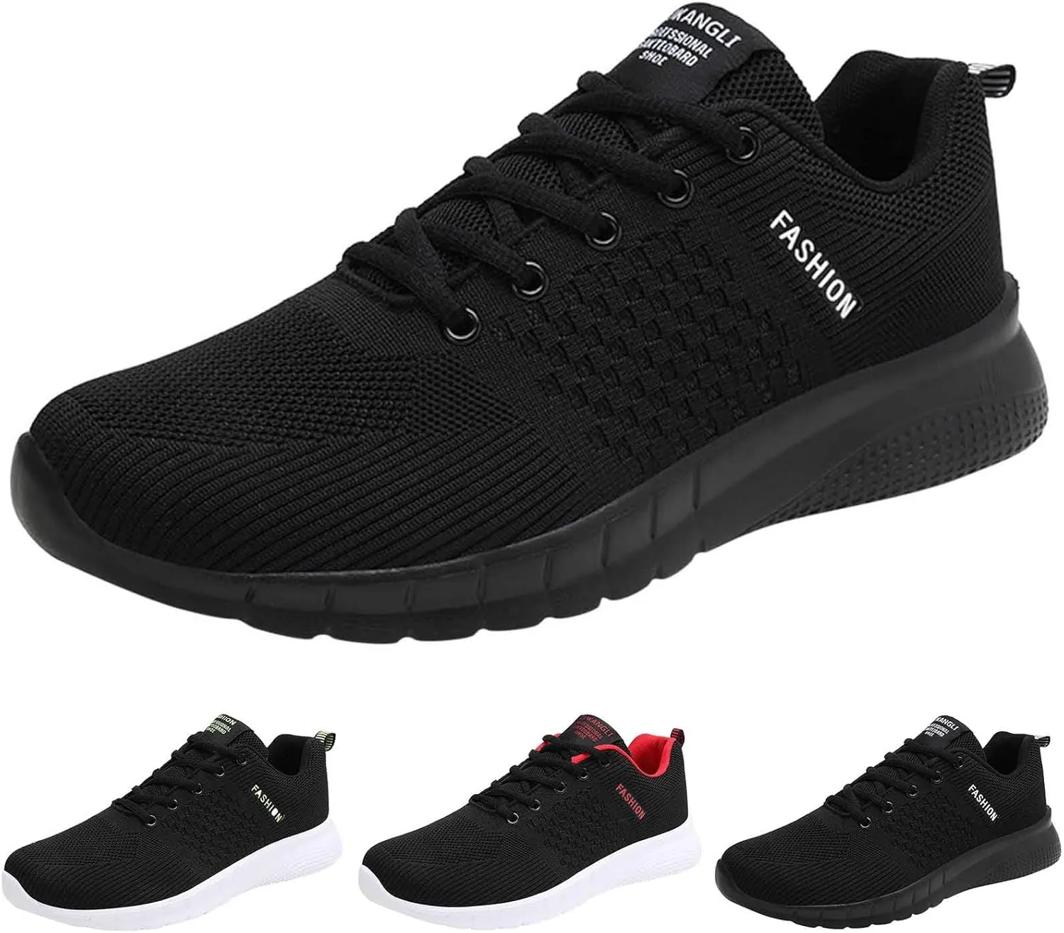 Men's Breathable Mesh Running Shoes Comfortable Lightweight Casual Walking Shoe Men's Arch Support Insole Shoes