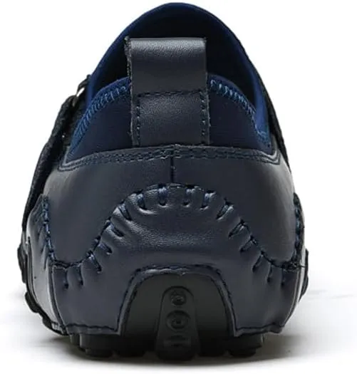 Men's Classic Leather Casual Shoes Office Casual Slip on Loafers Men's Soft and Comfortable Driving Walking Shoes