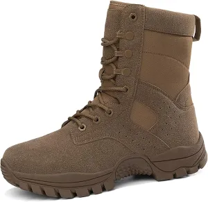 Mens Combat Boots Breathable Police Patrol Boots Lightweight Army Boots Waterproof Hiking Boots Military Tactical Boots