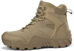 Mens Combat Boots Breathable Police Patrol Boots Lightweight Army Boots Waterproof Hiking Boots Military Tactical Boots