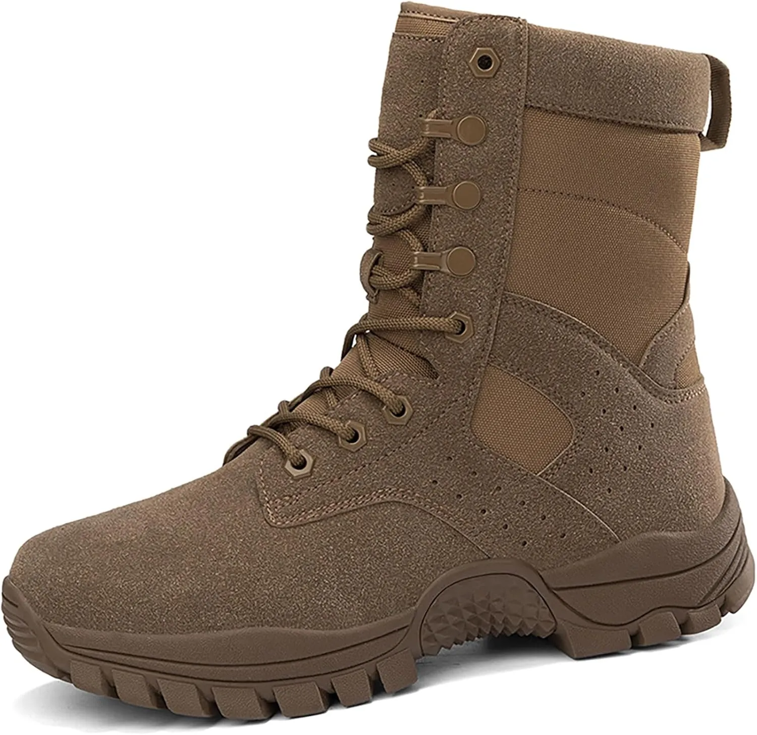 Mens Combat Boots Breathable Police Patrol Boots Lightweight Army Boots Waterproof Hiking Boots Military Tactical Boots