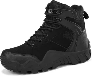 Mens Combat Boots Breathable Police Patrol Boots Lightweight Army Boots Waterproof Hiking Boots Military Tactical Boots