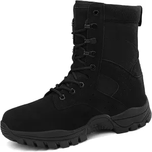 Mens Combat Boots Breathable Police Patrol Boots Lightweight Army Boots Waterproof Hiking Boots Military Tactical Boots