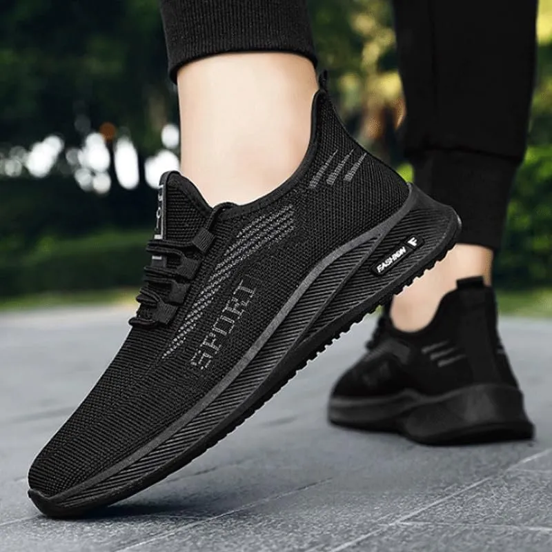 Mens Commuter Slip-Resistant Lightweight Breathable Easy to Walk Lightweight Mesh Breathable Tennis Shoes for Summer Outdoor Driving & Walking
