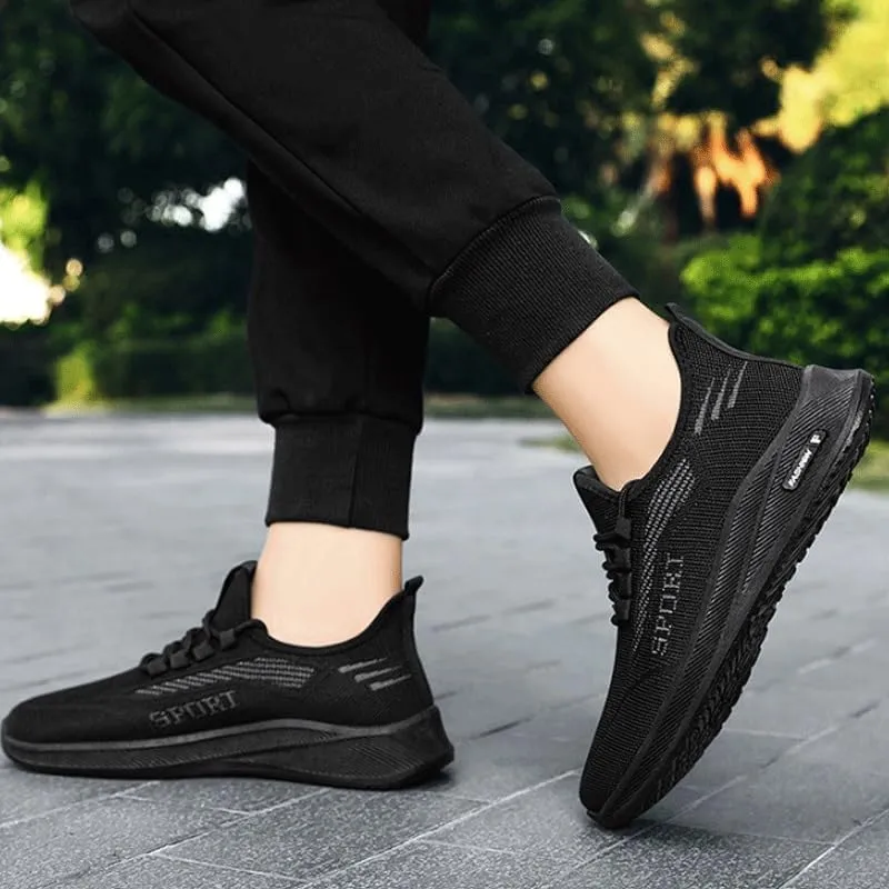 Mens Commuter Slip-Resistant Lightweight Breathable Easy to Walk Lightweight Mesh Breathable Tennis Shoes for Summer Outdoor Driving & Walking