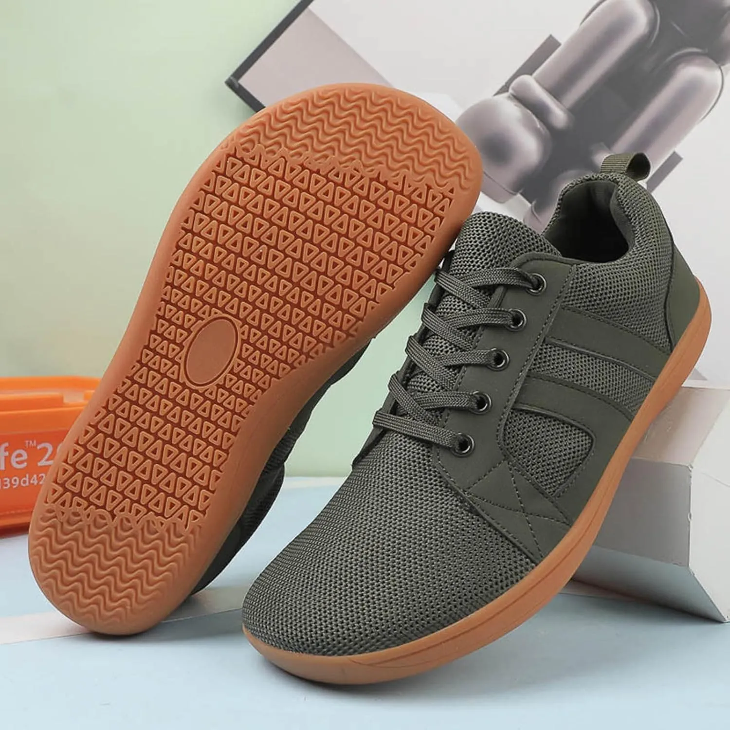 Men's Fashion Versatile Walking Shoes Breathable Elastic Fly Woven Mesh Sneaker Business Casual Versatile Shoes