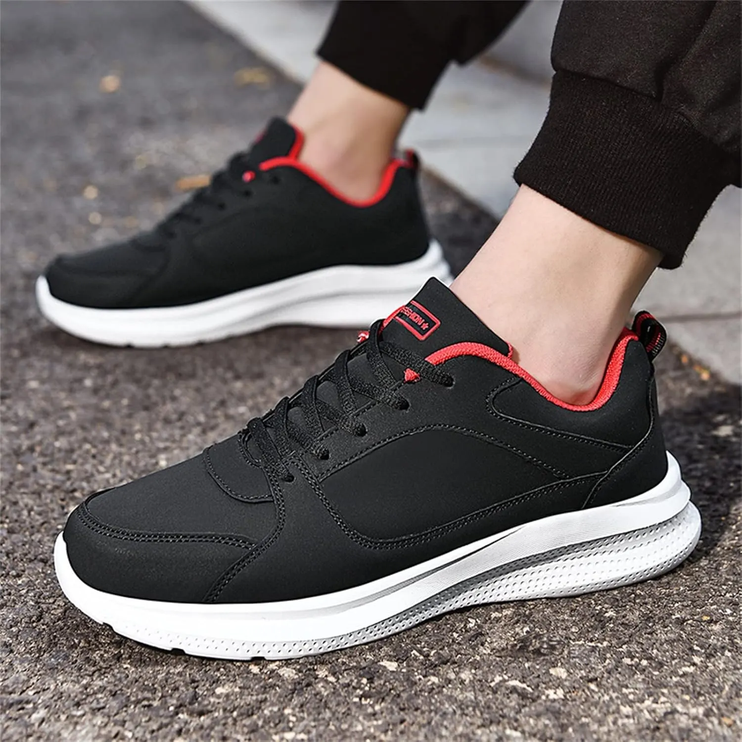 Men's Fashion Versatile Walking Shoes Lightweight Breathable Walking Shoe Gym Tennis Comfortable Stretch Shoes