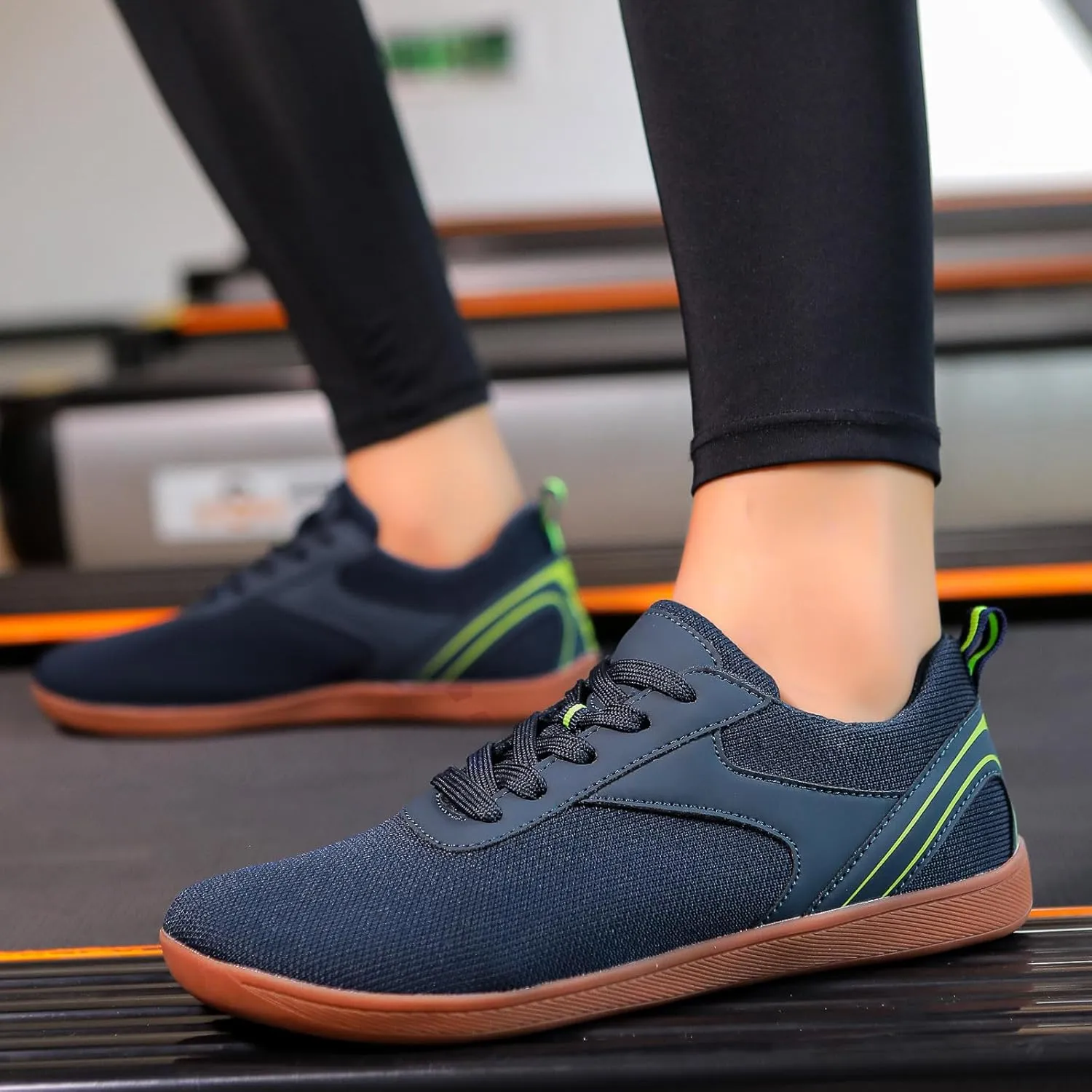 Men's Lace Up Memory Foam Sneakers Comfortable Breathable Stretch Canvas Slip on Sneaker Comfort Jogging Shoes