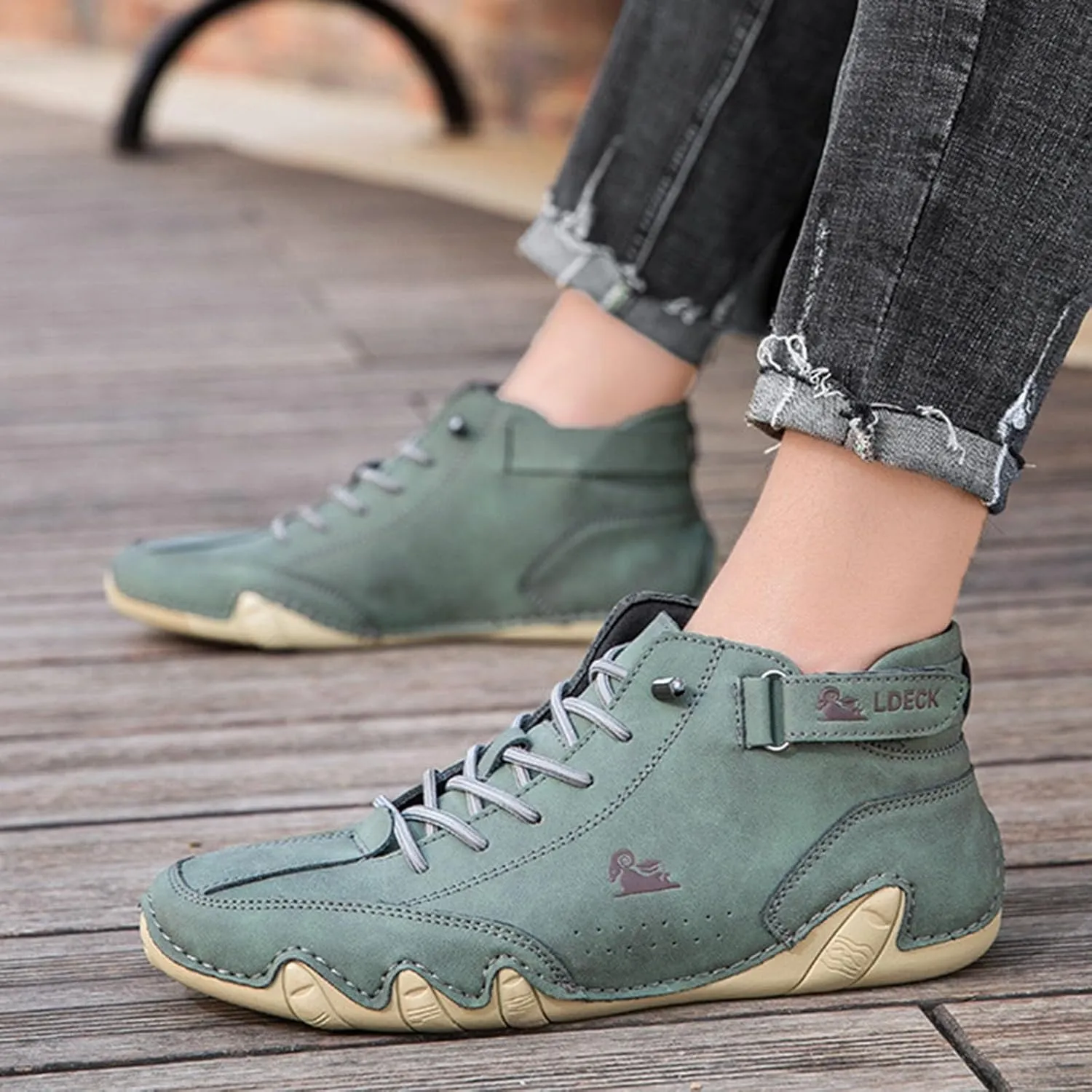 Men's Non Slip Barefoot Minimalist Shoes Comfortable Breathable Lace Up Sneaker Arch Support Plantar Fasciitis