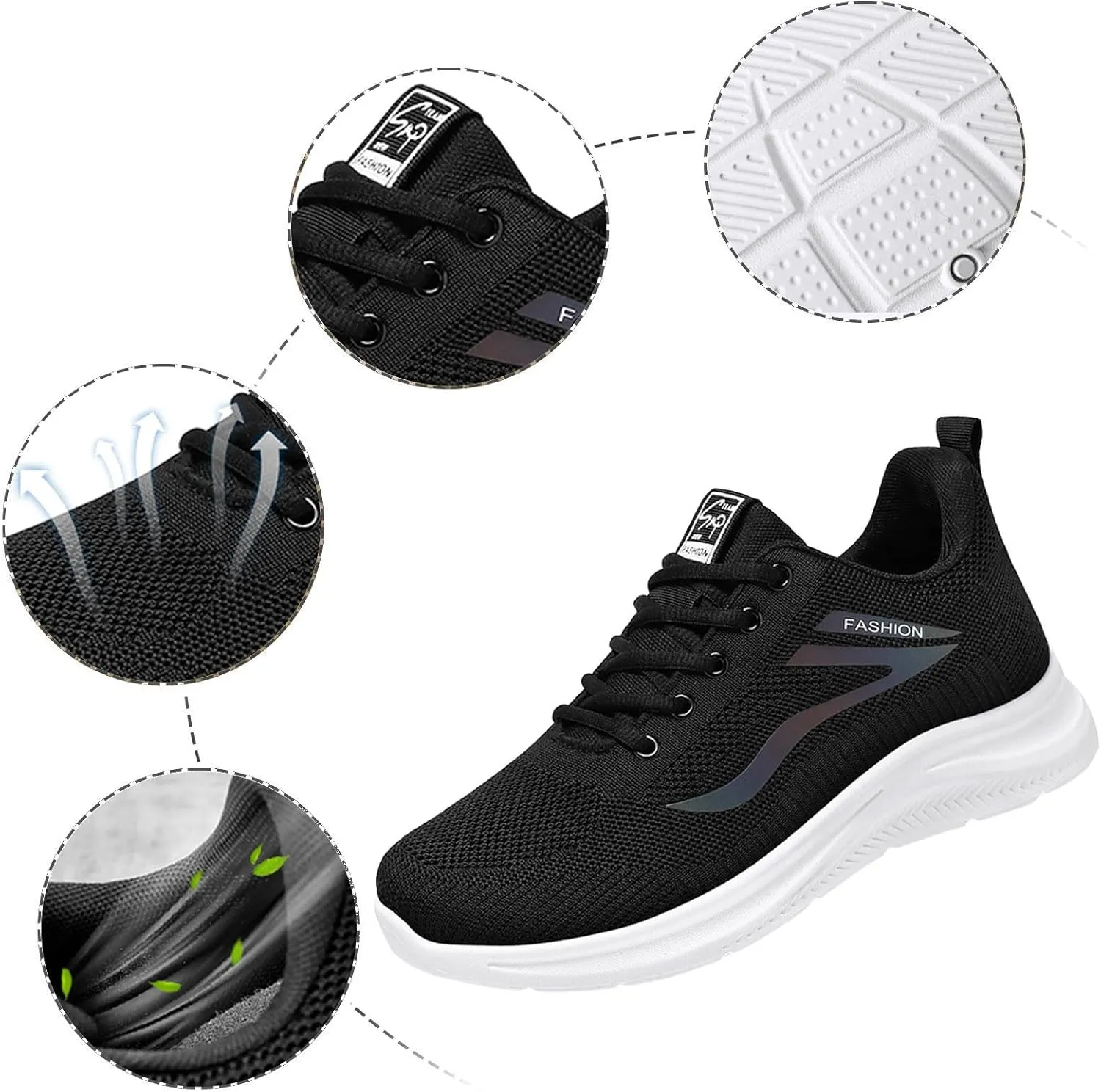 Men's Non Slip Barefoot Minimalist Shoes Lightweight Breathable Slip On Running Shoe Non Slip Barefoot Sneaker