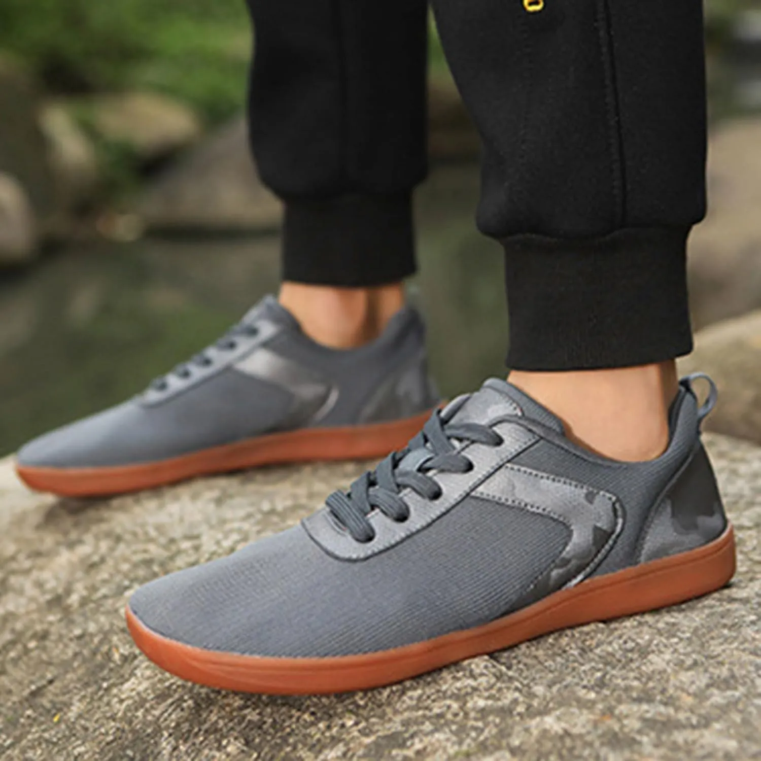 Men's Orthopedic Comfortable Lace Up Shoes Comfortable Breathable Lightweight Tennis Shoe Men's Recovery Shoes