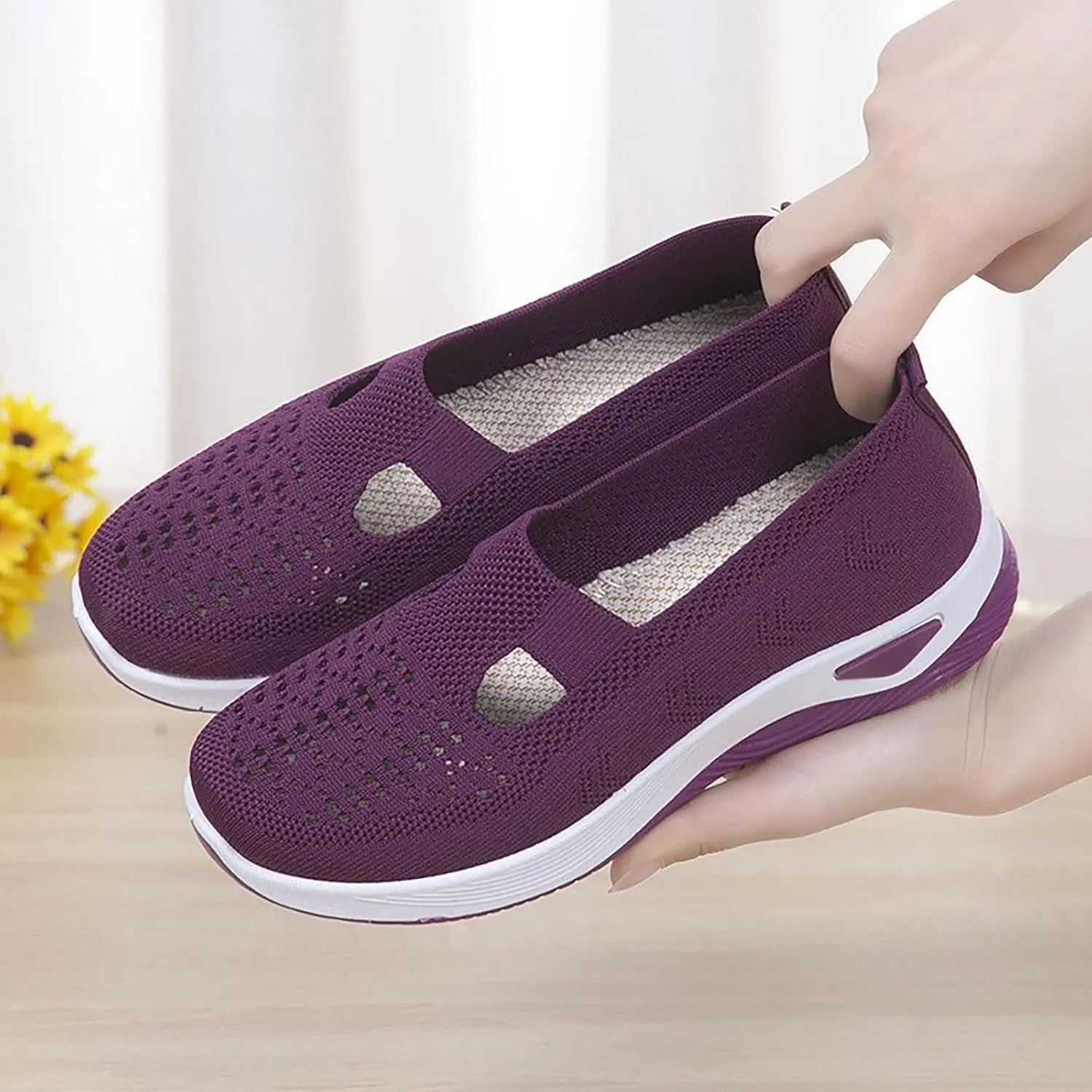 Mens Running Shoes Walking Sneakers for Women Wide Width Men's Loafers & Slip-Ons Solid Color Comfy Casual Christmas Running Shoes Women Wide Toe Box Trendy Casual