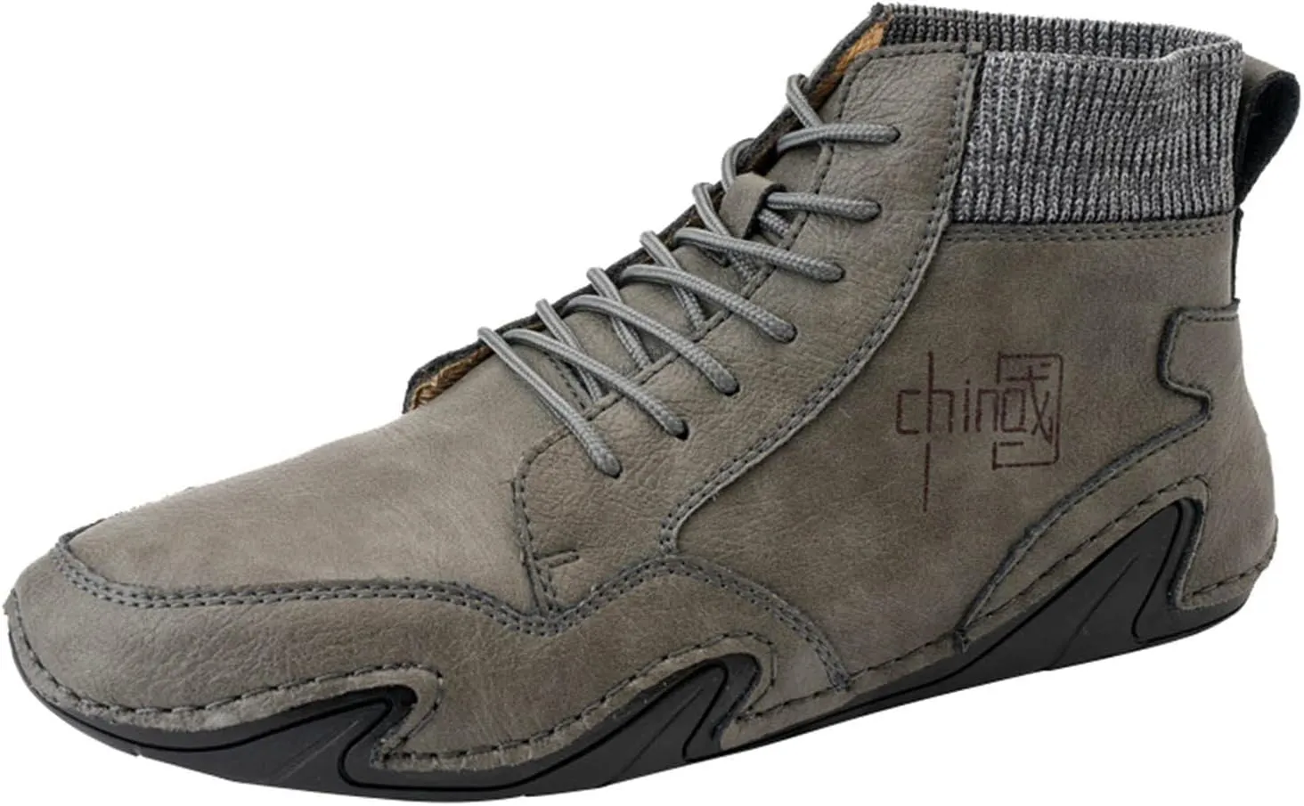 Mens Shoes High Top Elastic Band Sport Shoes Fashion Casual Plus Size Ankle Boots Men Sneaker