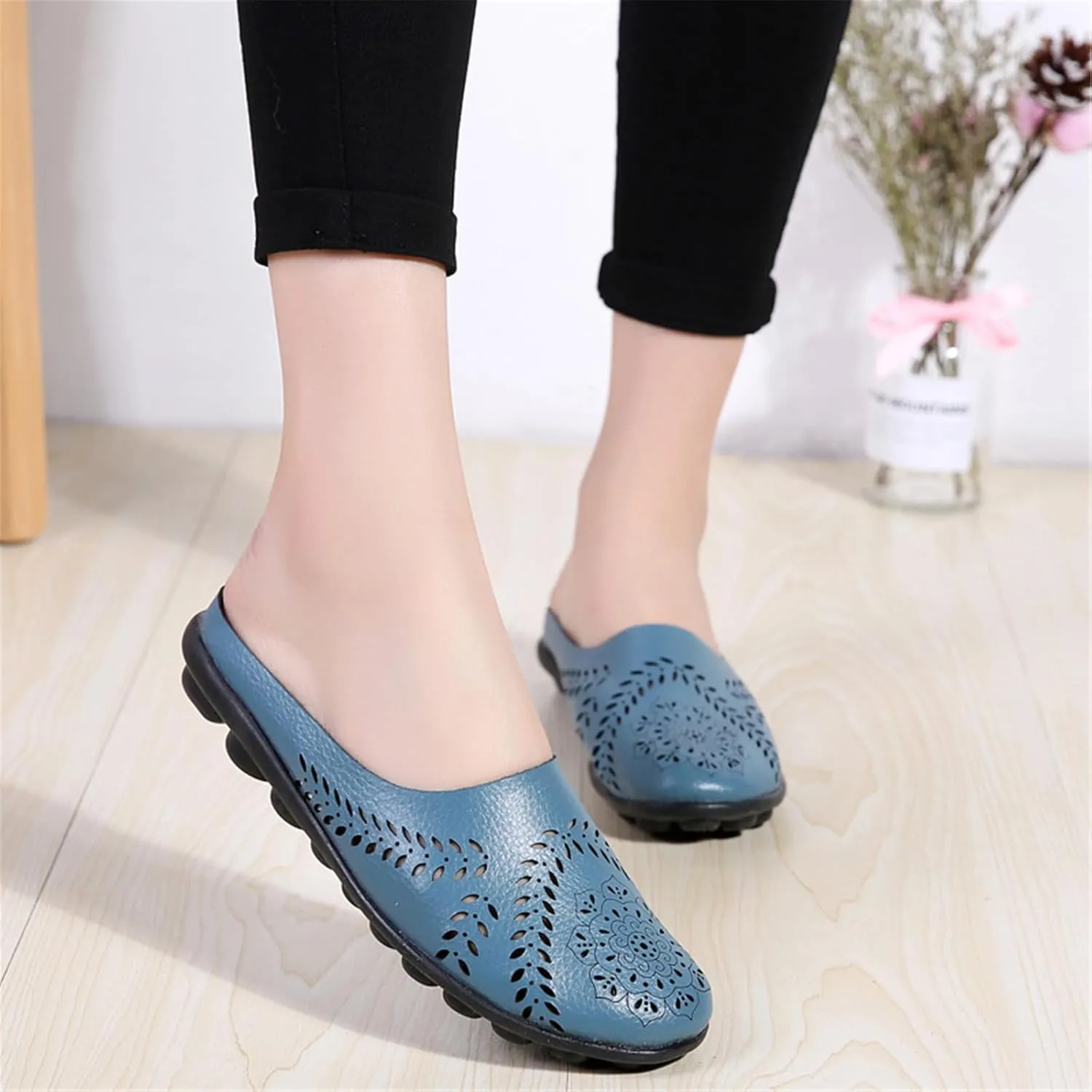 Mens Shoes Slip On Womens Slip On Sneakers Wide Width Loafers for Women Wide Comfy Soft Cover Heel Christmas Tennis Shoes for Women Wide Toe Box Trendy Casual