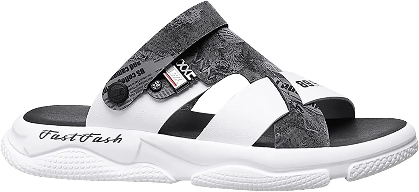 Men'S Summer New Soft Bottom Outerwear Sandals And Slippers Casual Sports Trend Air Cushion Beach Slip Sandals