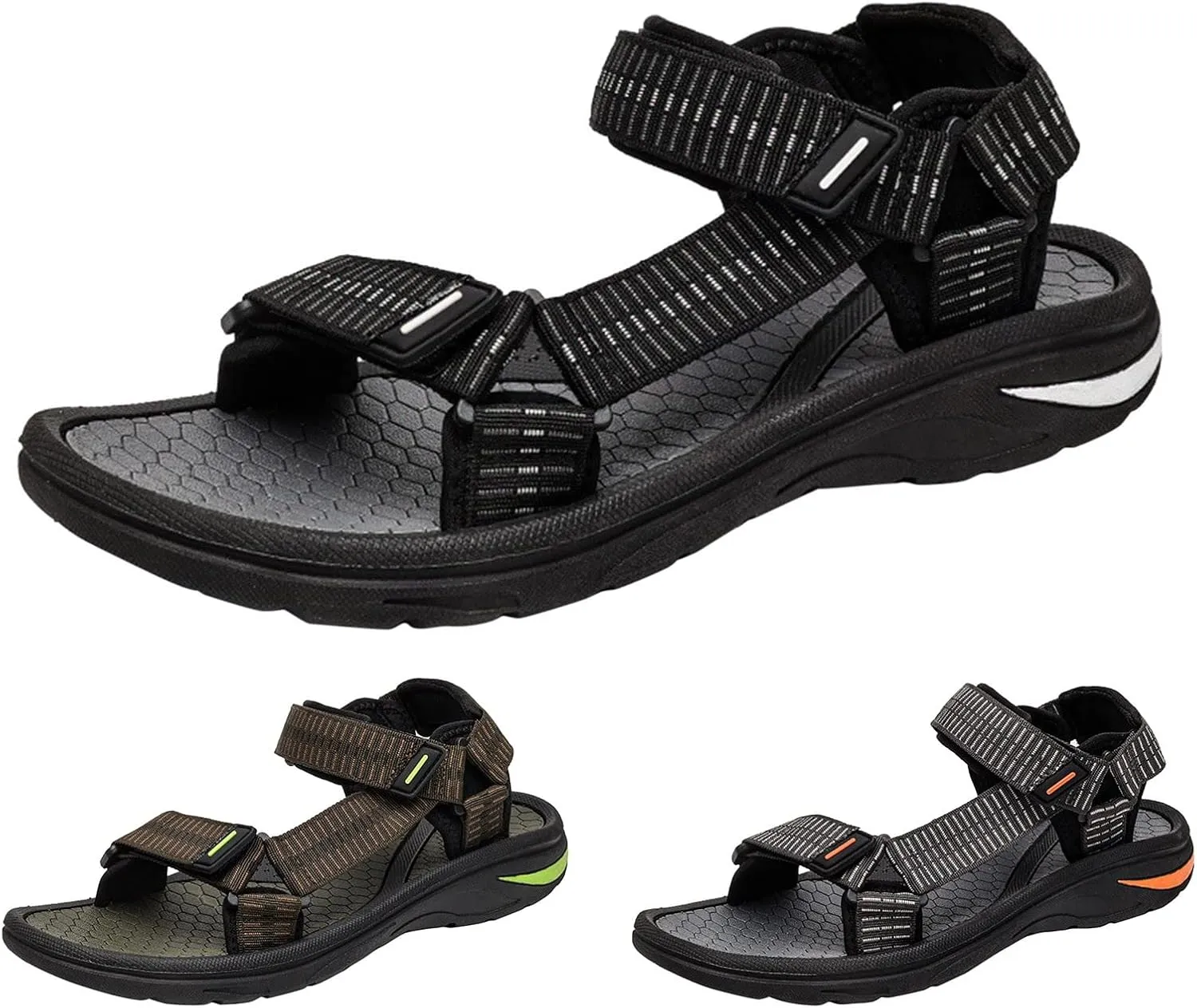 Men's Water Sandals Open Toe Athletic Sport Sandals Men Athletic Summer Beach Water Shoes