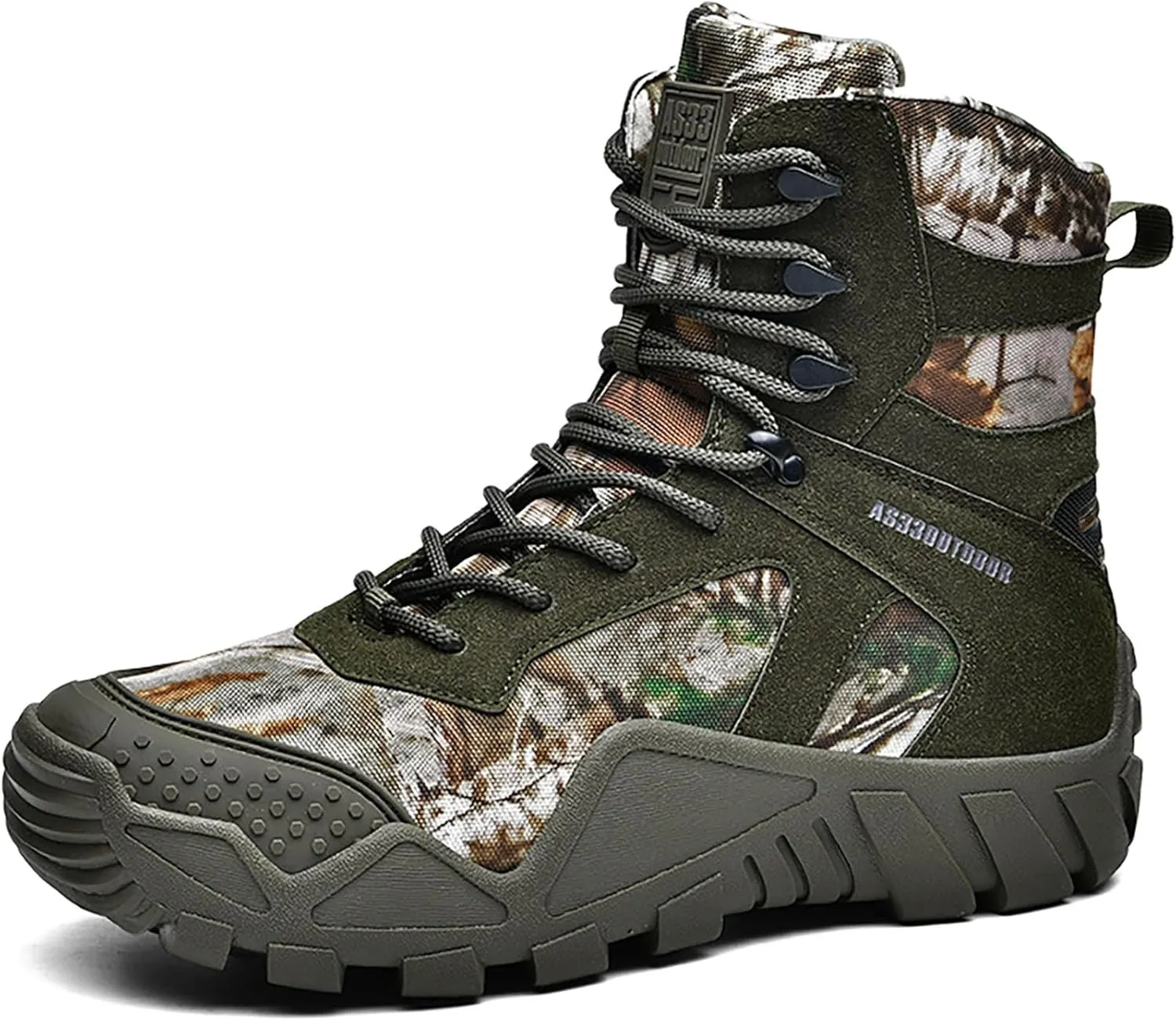 Mens Waterproof Hiking Boots Military Tactical Boots Combat Boots Breathable Police Patrol Boots Army Boots