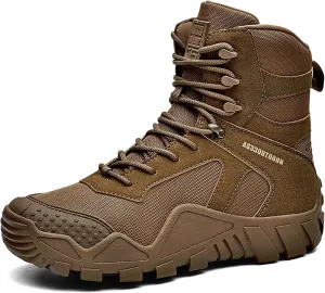 Mens Waterproof Hiking Boots Military Tactical Boots Combat Boots Breathable Police Patrol Boots Army Boots