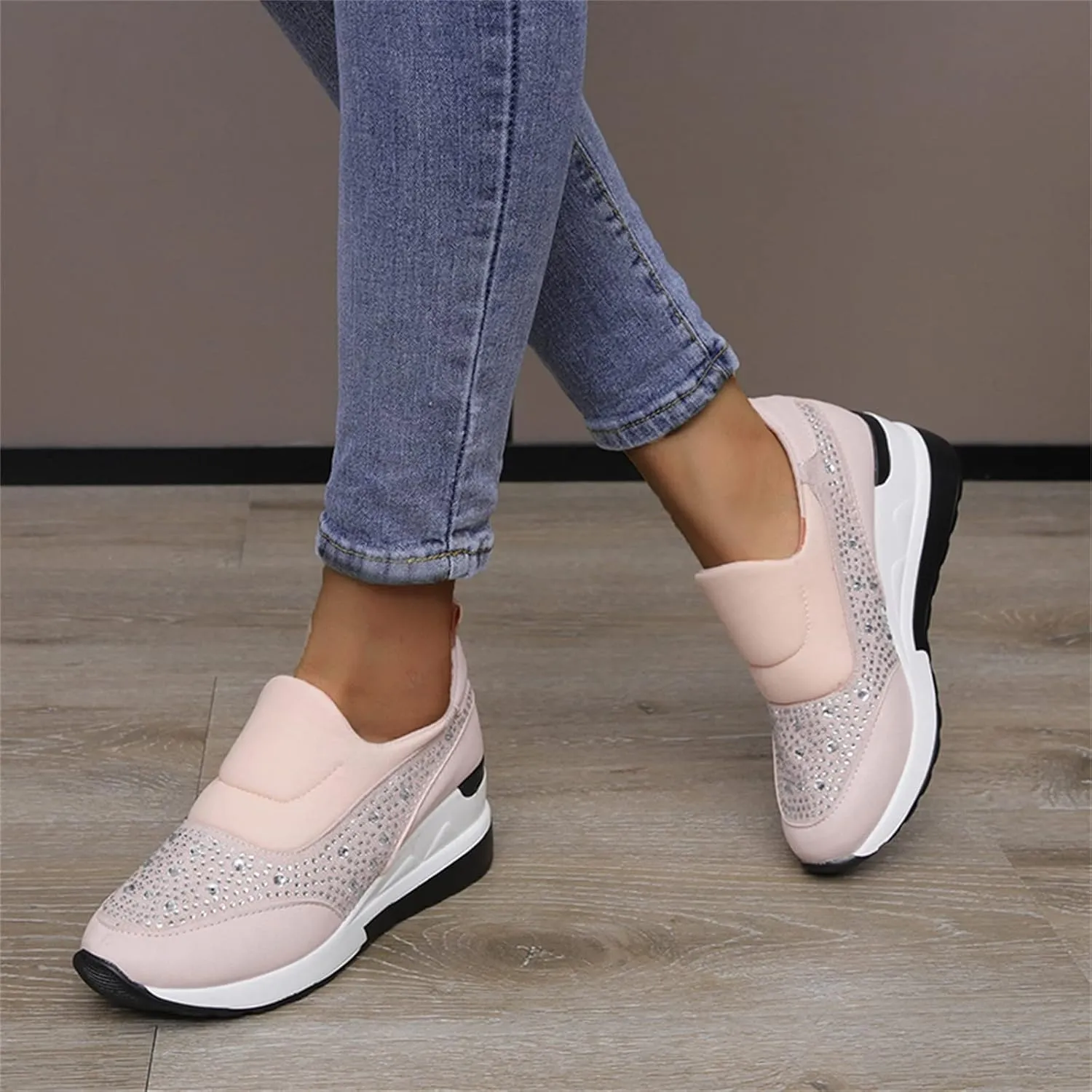 Men's Wide Minimalist Barefoot Sneakers Black Sneakers for Men Slip On Shoes Women Women's Wide Loafers Loafers for Men White Leather Sneakers for Women