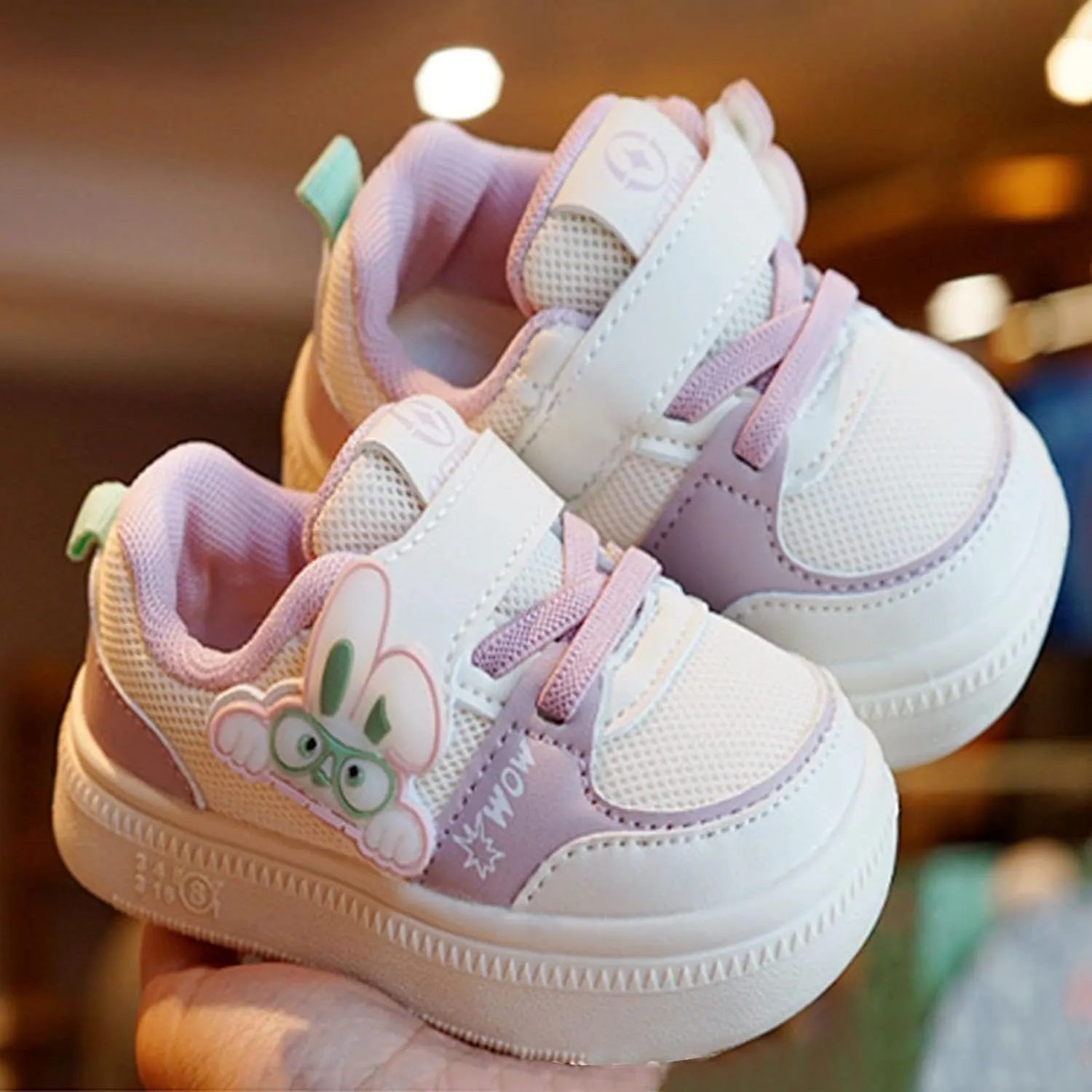 Mesh Breathable Sneaker for Baby Infant Toddler 𝗖artoon Open Toe First Walking Sport Shoes Newborn Outdoor Non Slip