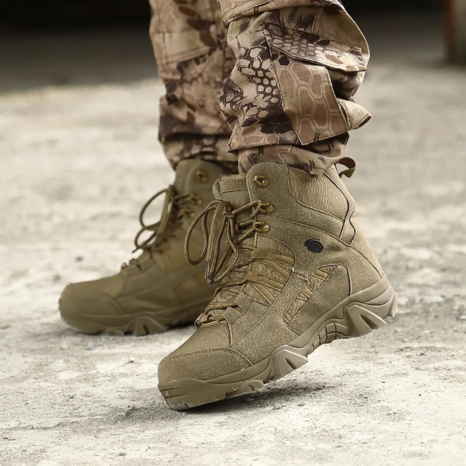 Military Boots For Men Tactical Boots Combat Boots Breathable Police Patrol Boots Lightweight Army Boots Waterproof Hiking Boots