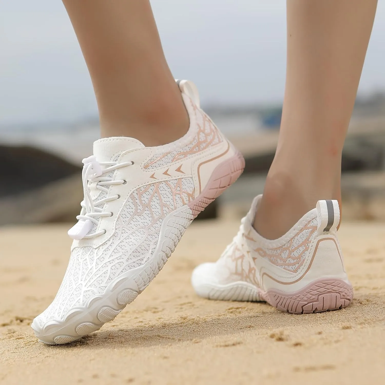 Mmoneyake Hike Barefoot Shoes Women Men Wide Toe Box Healthy & Non-Slip Barefoot Shoes Outdoor Hiking Shoe Grounded Footwear Unisex