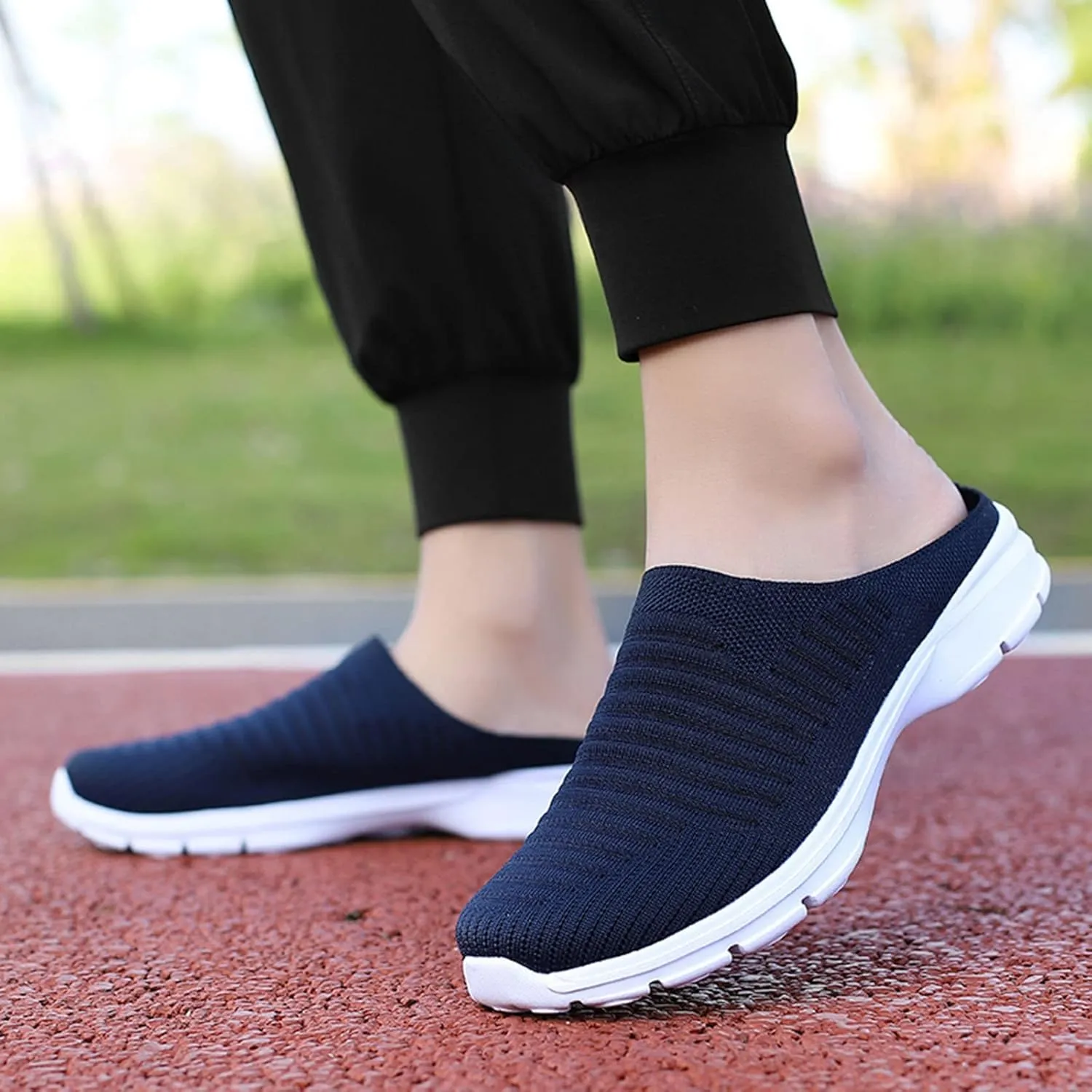 Mules for Women 2025 Backless Walking Sneakers Womens Running Shoes Casual Women Casual Shoes White Sneakers White Tennis Shoe Cross Trainer Shoe