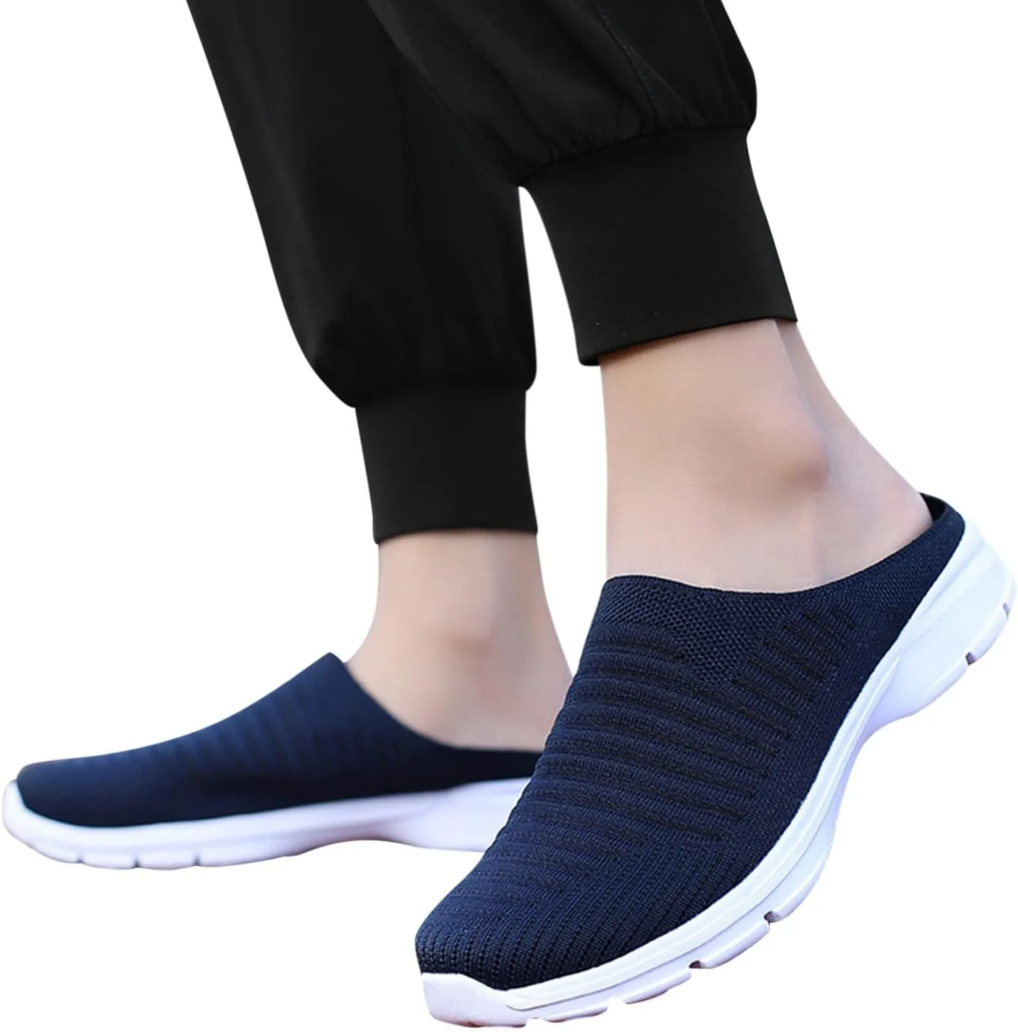 Mules for Women 2025 Backless Walking Sneakers Womens Running Shoes Casual Women Casual Shoes White Sneakers White Tennis Shoe Cross Trainer Shoe