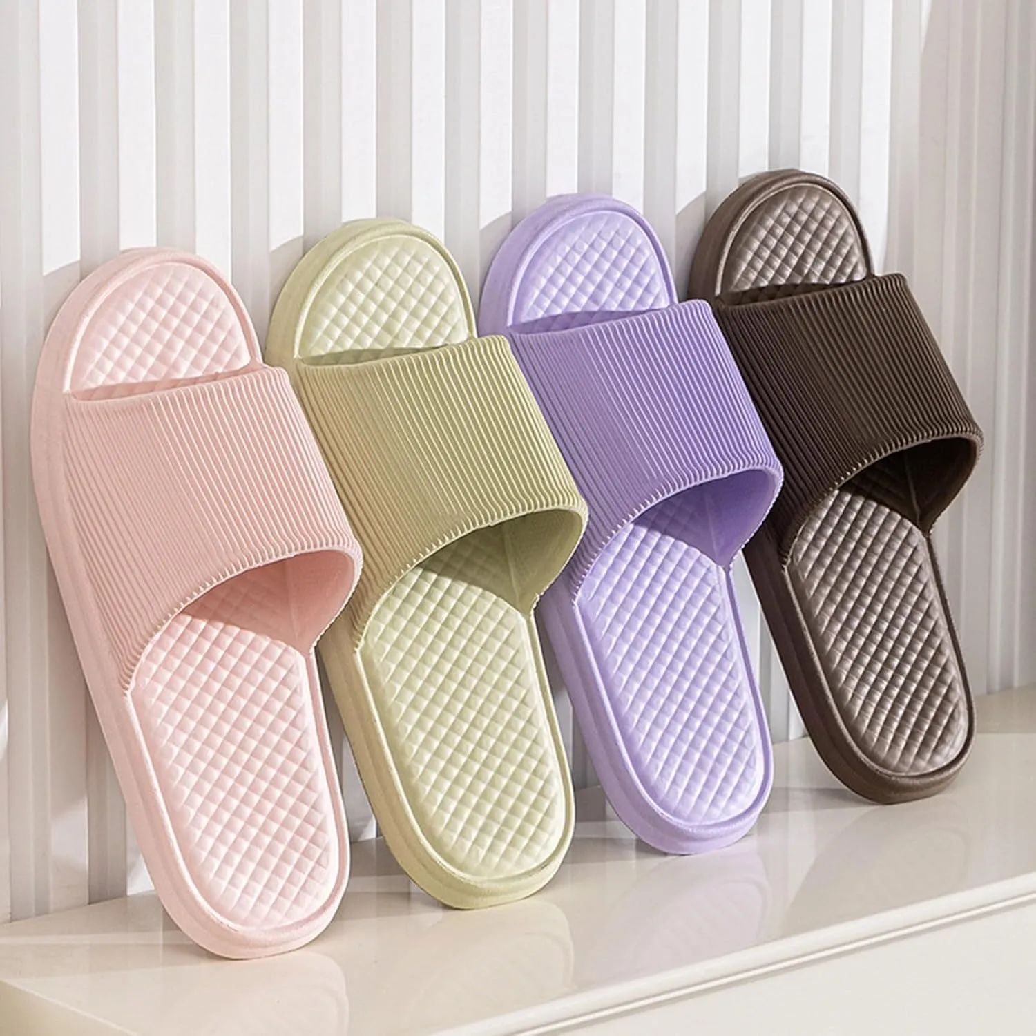 Non Slip Shower Shoes for Women Indoor Home Beach Non Slip Sandal Slim Sandals Women's Fashion Slippers