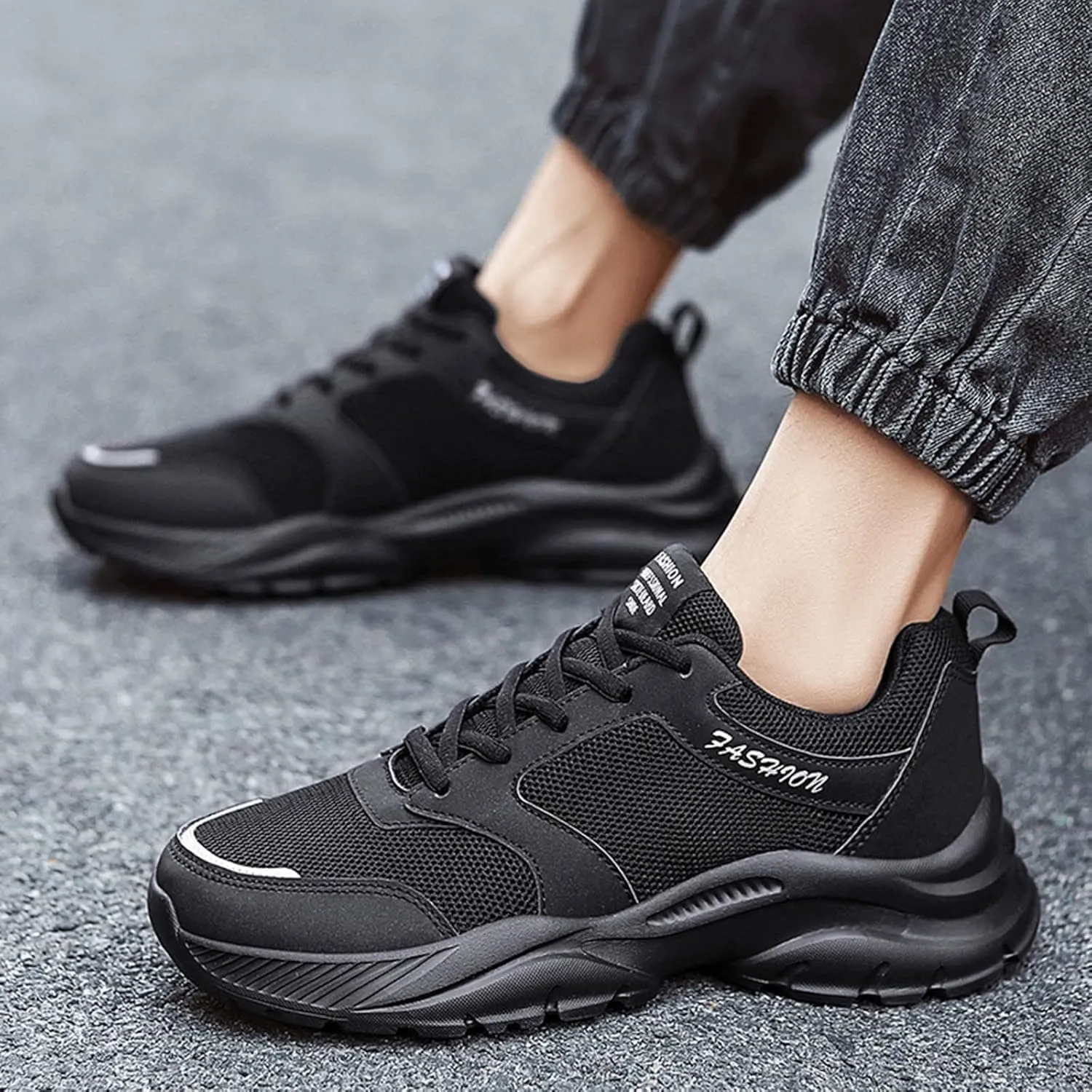 Non Slip Work Sport Shoes for Men Recovery Air Athletic Running Tennis Shoe Arch Support Walking Shoes for Men