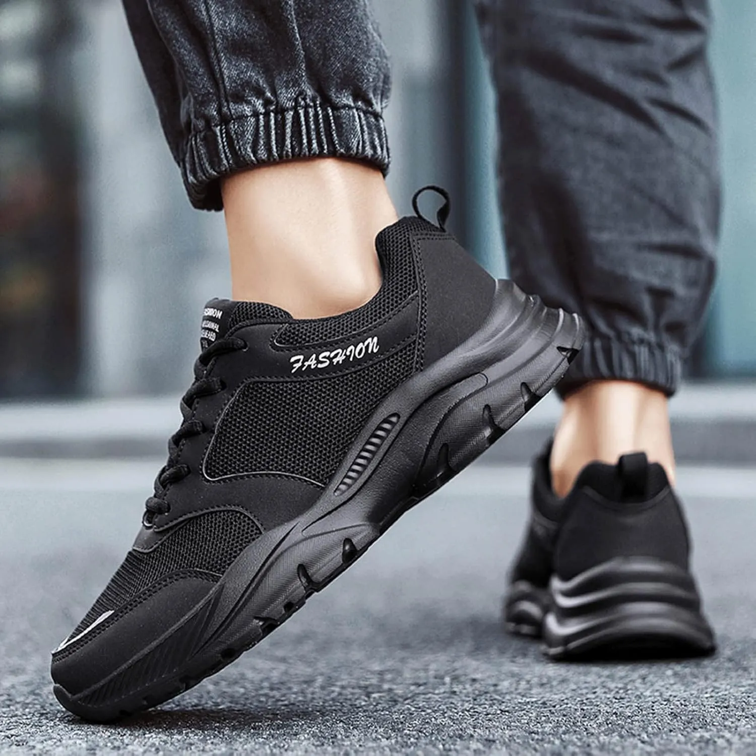 Non Slip Work Sport Shoes for Men Recovery Air Athletic Running Tennis Shoe Arch Support Walking Shoes for Men