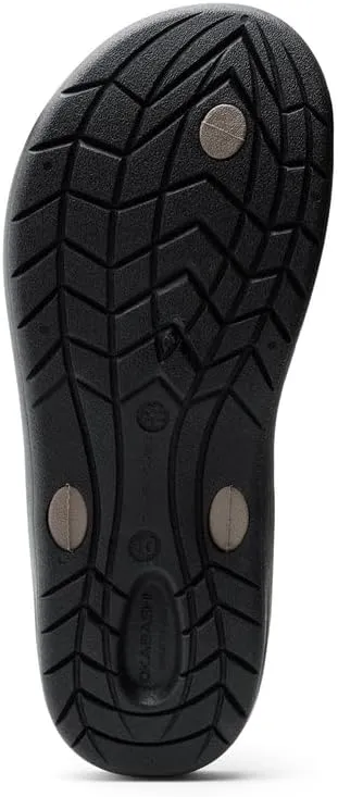 OKABASHI Men's Voyager Flip Flop | Scultped Footbed w/Nonslip Grip | Slip Resistent & Waterproof | Sustainably Made in the USA