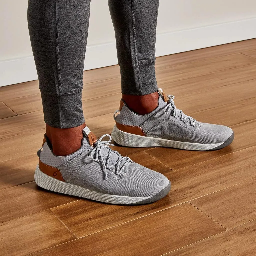 OLUKAI Nanea Li Men's Sneaker Shoes, Weather-Resistant & Breathable Canvas, Comfort Fit & Wet Grip Rubber Soles