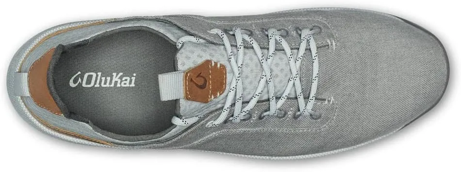 OLUKAI Nanea Li Men's Sneaker Shoes, Weather-Resistant & Breathable Canvas, Comfort Fit & Wet Grip Rubber Soles