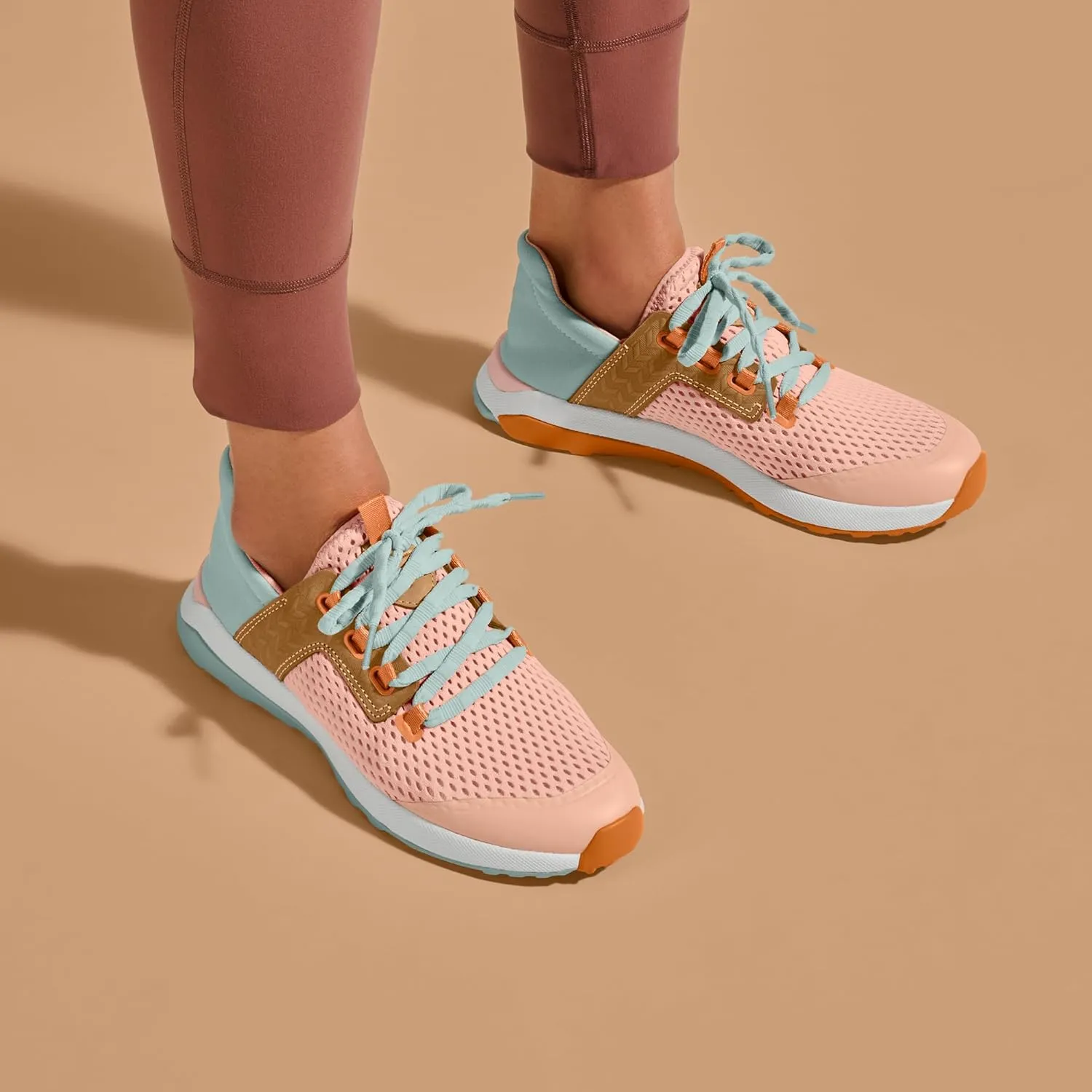 OLUKAI Wailuku Women's Athletic Sneakers, Lightweight & Breathable Mesh, Comfort Fit & Wet Grip Rubber Soles, All-Day Comfort & Supportive