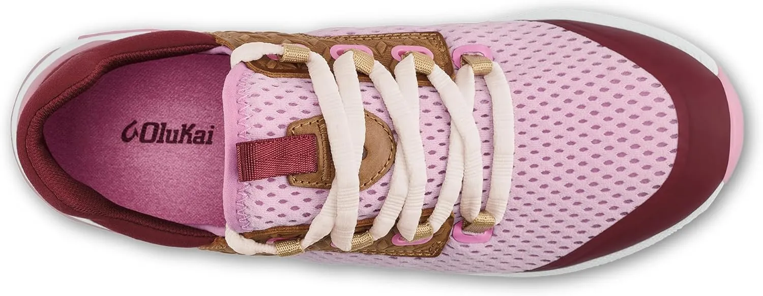 OLUKAI Wailuku Women's Athletic Sneakers, Lightweight & Breathable Mesh, Comfort Fit & Wet Grip Rubber Soles, All-Day Comfort & Supportive