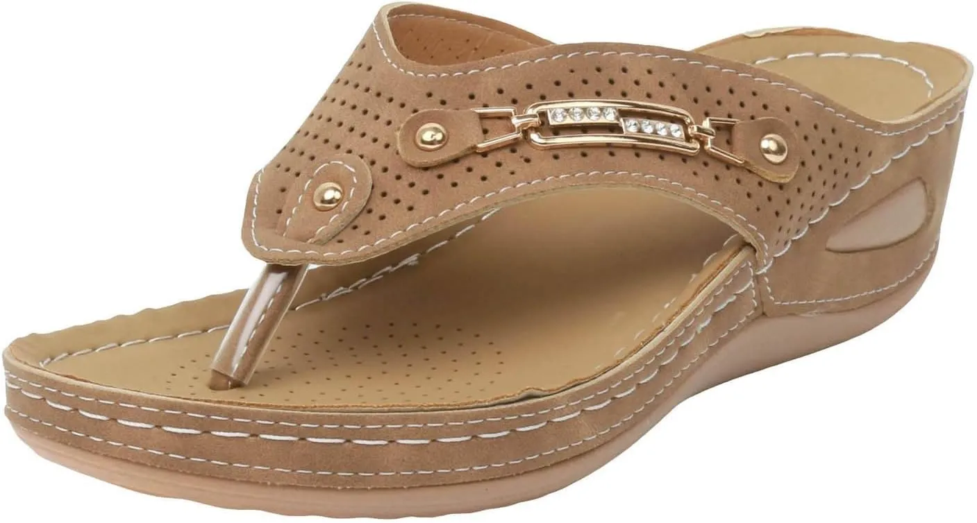 Orthopedic Sandals for Women Summer Dressy Arch Support Sandals Breathable Mesh Hollow Non-Slip Flip-Flops 2025 Casual Beach Slides
