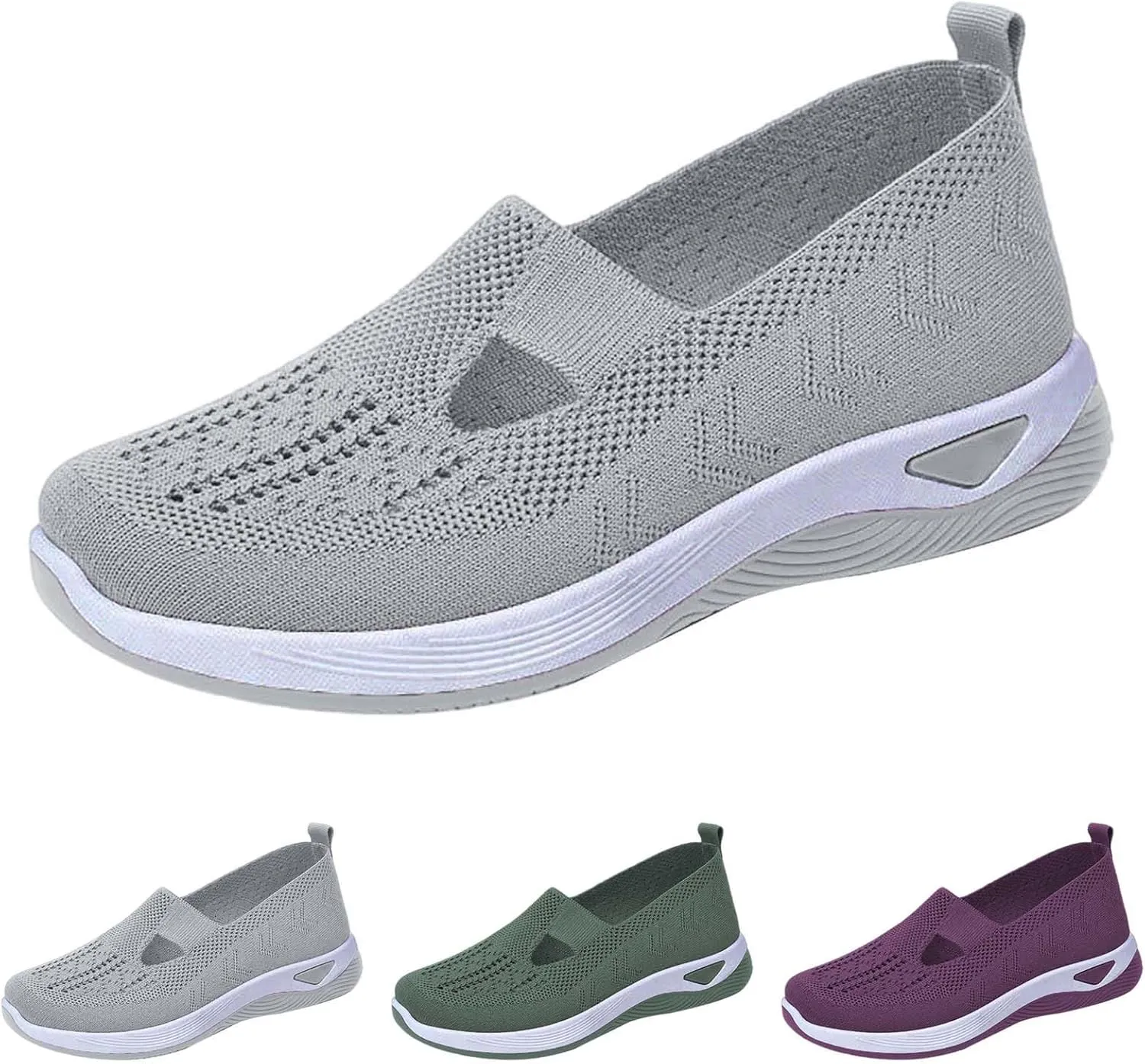 Orthopedic Shoes for Women Breathable Soft Slip On Non Slip Work Shoes Women Comfort Business Casual Shoes Wedge Sneakers Black Tennis Shoe Loafers Shoe