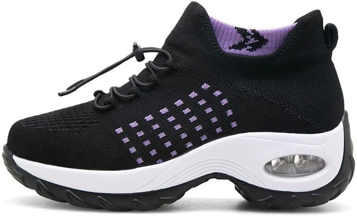 Orthopedic Sneakers Breathable Women Men Platform Air Cushion Buffer Shoes Comfort Wear Ortho Pro Barefoot Shoes Slip-On Breathable Mesh Trainers Athletic Jogging Shoe with Arch Support
