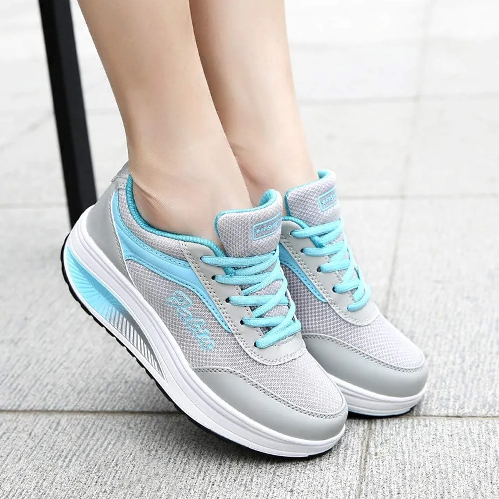 Orthopedic Sneakers for Women Arch Support Lace Up Breathable Lightweight Running Shoes Mesh Comfortable Cushion Sneakers